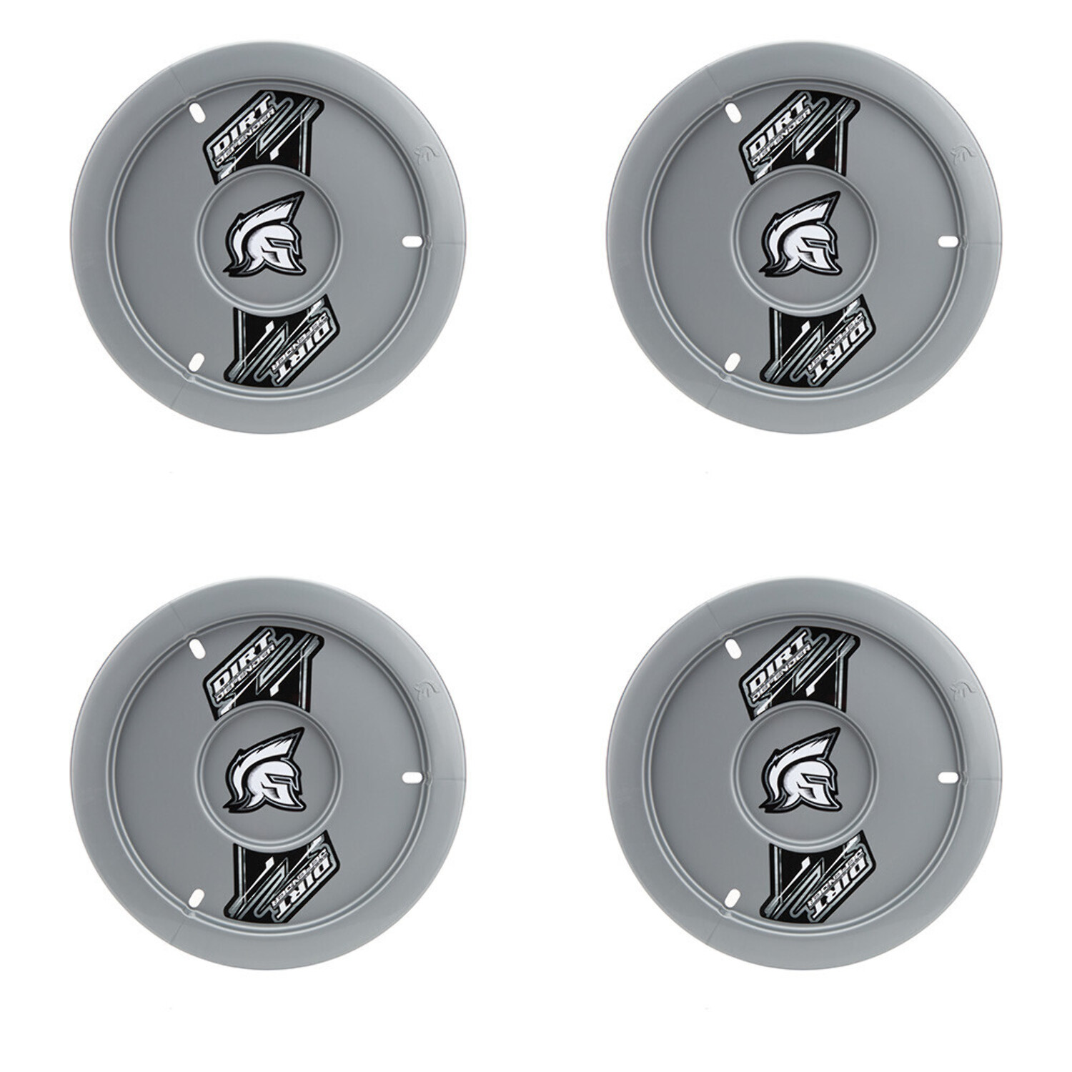 Dirt Defender 15 x 8 Gen II Solid Wheel Covers Mud Covers Grey 4 Pack