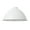 White with Black Trim, variant on B&P Lamp® 10 Inch Diameter Modern Industrial Dome Shade, White