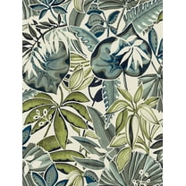 Caroline et Bettina Slate Feuilles Peel & Stick Wallpaper