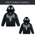 thumbnail image 4 of Marvel Spider-Man Venom Fleece Matching Family Zip Up Cosplay Hoodie Toddler to Big Kid, 4 of 5