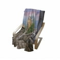 thumbnail image 4 of China Soft Flannel Fleece Throw Blanket, Fantasy Sky Cultural Architecture Section Surrounded by Grassland Print, Cozy Plush for Indoor and Outdoor Use, 70" x 90", Multicolor, by Ambesonne, 4 of 6