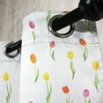 thumbnail image 3 of Ambesonne Colorful Grommet Curtain, Country Tulips, 50" x 72", Multicolor, 3 of 6