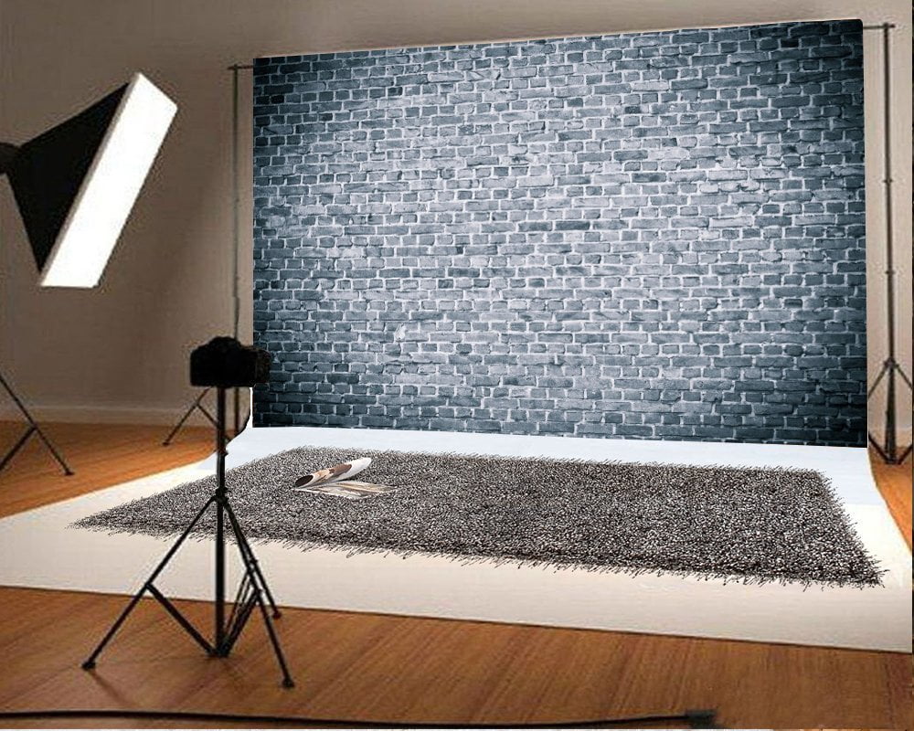 MOHome Polyester Fabric Brick Wall Backdrop 7x5ft Photography Backdrop