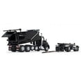thumbnail image 3 of Kenworth T880 Quad-Axle Dump Truck and Rogue Transfer Tandem-Axle Dump Trailer Black 1/64 Diecast Model by DCP/First Gear, 3 of 6
