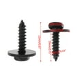 thumbnail image 5 of ✪ 10 Pcs 4.8x19mm Self-Tapping Screws Captive Loose Washer 8mm Hex Head Black, 5 of 7