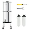 thumbnail image 1 of 2.25G Gravity-fed Water Filter Countertop System Stainless Steel 2 Filters, 1 of 9