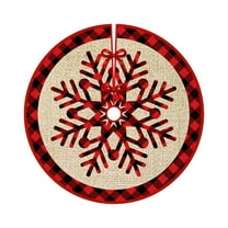 Btomtd 35" Christmas Tree Skirt Floor Mat, Printed Holiday Doormat, Decorative Carpet for Tree Decoration, Holiday Christmas Ornaments Area Rug, Multicolor