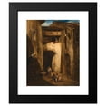 thumbnail image 2 of Alexandre-Gabriel Decamps 20x24 Black Modern Framed Museum Art Print Titled - Italian Courtyard (1842), 2 of 5