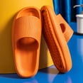 thumbnail image 4 of Cool Pantuflas Antideslizantes Casa Parejas Pantuflas Elásticas para Caminar (Naranja 34-35), 4 of 8