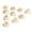 Brushed Gold, variant on Set of 12 Aluminum Napkin Rings - Stylish Holders for Dinner Table Décor (Silver)