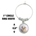 thumbnail image 4 of British Bulldog Puppy Dog Sweet Dreams Glasses Wine Glass Charm Drink Marker, 4 of 5