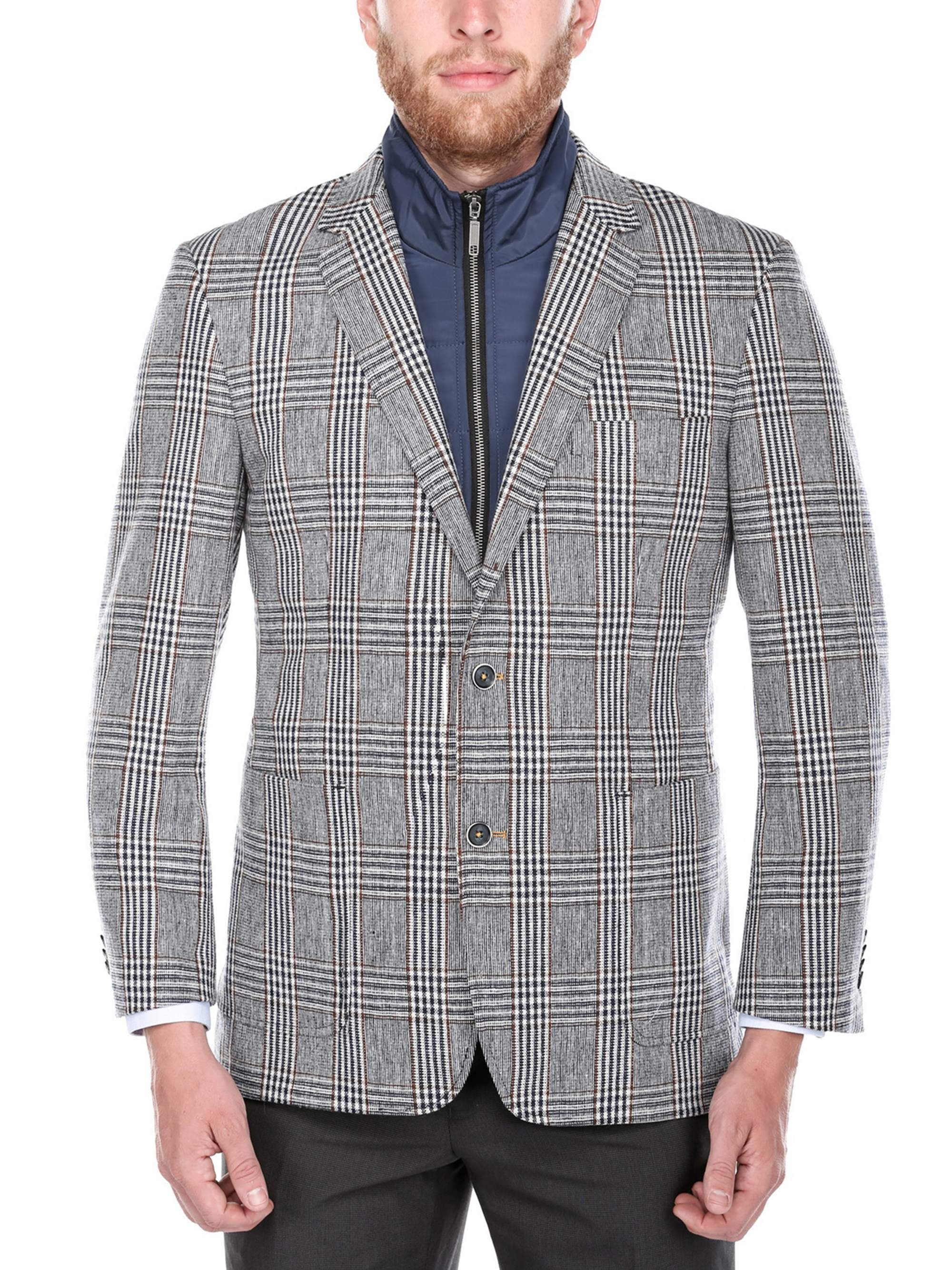 mens sport coat with bib