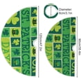 thumbnail image 3 of GZHJMY St. Patrick's Day Clover Christmas Tree Skirt Tree Skirt for Holiday Party Home Christmas Day Ornaments 36", 3 of 6