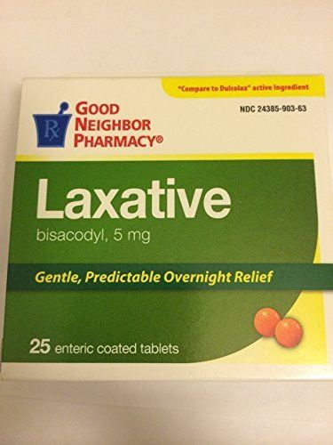 Laxative Bisacodyl, 5mg 25 Enteric Coated Tablets from GNP