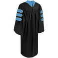 thumbnail image 4 of CLERKMANS Unisex Education Doctoral Graduation Gown – In Black & Blue Color for Unisex, 4 of 4