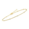 thumbnail image 3 of Ross-Simons 0.25 ct. t.w. Diamond Anklet in 18kt Gold Over Sterling, Women's, Adult, 3 of 5