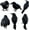 171#12 pc, variant on Plyzle 18 Pack Realistic Feathered Crows Halloween Fake Crow Black Crows Artificial Crow Halloween Handmade Feathered Crow for Halloween Indoor Outdoors Ravens Birds Decoration