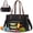 Black-white-brown, variant on LOVEVOOK Lunch Bag for Women, Leather Work Laptop Tote Bag with Insulated Lunch Compartment, 15.6 Inch 2 in 1 Lunch Tote for Business, Teacher, Nurse, Office, College, Casual