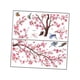 thumbnail image 5 of 2 pegatinas de pared con diseño de pájaros y flores rosas para ventana, impermeables, modernas y versátiles. Horizontal, 5 of 9