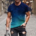 thumbnail image 2 of European And American Round Neck Casual Colorful Style Printed Short Sleeved T-shirt Top 3XL, 2 of 5