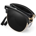 thumbnail image 1 of Gafas de sol Joopin, semisin montura, negras, plegables, polarizadas, UV400, 1 of 6