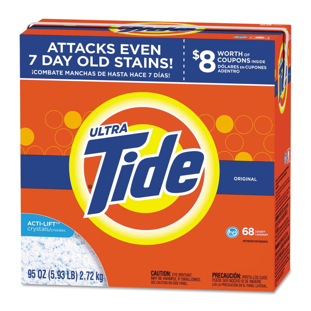 Tide, PGC84997CT, Powder Laundry Detergent, 3 / Carton, Orange
