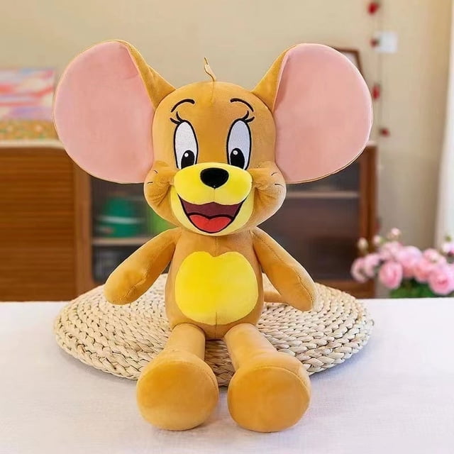 Muñeco de gato y ratón de dibujos animados, muñeco de peluche de gato Tom