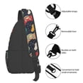 thumbnail image 4 of Lsque Retro Video Game Pattern Cross Chest Bag Diagonally – Premium Durable Front Chest Sling with Adjustable Padded Strap, High-Capacity Storage, 4 of 8