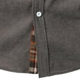 thumbnail image 6 of jjayotai Mens Long Sleeve Lapel Tops Clearance Mens Casual Fashion Corduroy Dress Shirt Plaid Turndown Collar Long Sleeve Inner Contrast Button Down Shirt Regular Fit Business Blouse Tops, 6 of 6