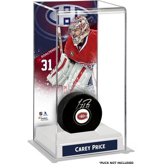 Carey Price Montreal Canadiens Deluxe Tall Hockey Puck Case