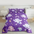 thumbnail image 2 of Homewish Kawaii Unicorn Bedding Comforter Set,Fairy Tale Theme Twin Comforter Sets,Cute Cartoon Rainbow Bedding Set For Kids,Ultra Soft Home Decor Reversible,2 Pieces, 2 of 8
