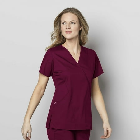 

WonderWink WonderWORK 102-Women s Mock Wrap Scrub Top