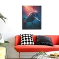 thumbnail image 4 of KLL Sunshine Ocean Whale Print Canvas Wall Art, Canvas Painting Prints Canvas Art Wall Decor Home Decoration for Living Room Bedroom Office, 4 of 6