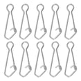 thumbnail image 1 of Unique Bargains 72Lbs Stainless Steel Fishing Snaps Swivels Clips Quick Change White 50 Pack, 1 of 6