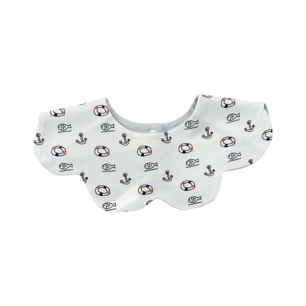 Double Sided Baby Bib Full Coverage Cotton Fabric Toddler Burp Cloth for Eating Washable Multiple Fun Design Multicolor