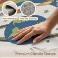 thumbnail image 6 of ODIKA 9'x12' Washable Area Rug Motifs Plane Educational Border Cartoon Galaxy Constellation Rocket Flowing for Master Suite, California King, Under Bed, Non-Shedding, Easy Care, 6 of 7