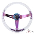 thumbnail image 2 of Car Steering Wheel 14in  Acrylic Steel Racing for ATV Kart UTV Vehicles Durable Smooth Grip Stylish Design, 2 of 7