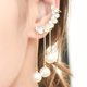 thumbnail image 4 of 1 par de pendientes con borlas de perlas y clip para los oídos, elegantes joyas para las orejas., 4 of 5