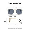 thumbnail image 4 of Mens Sunglasses Retro Full Frame Diamond Cut Lightweight UV400 For Sun Protection Fishing Outing Outdoor Stage, 4 of 4