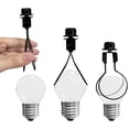 thumbnail image 6 of KRONDO YZH Brass Lamp Harp Kits with Finials and Detachable Light Duty Bases, Accessories Set, 6 of 7