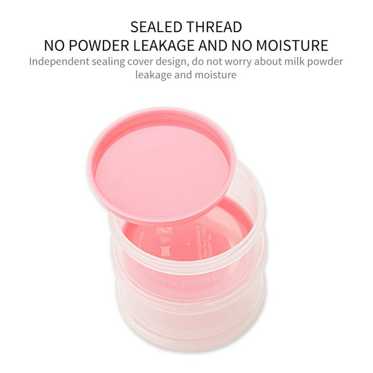 1pc 360ml Portable Sealed Baby Food Supplement Box, Milk Powder Container