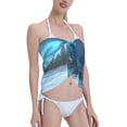 thumbnail image 4 of Bingfone Mountain Cottage In Snow Women's Sarong Swimsuit Cover Ups Bathing Suit Coverups Chiffon Beach Wrap Skirts, 4 of 7