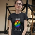 thumbnail image 3 of Tee Hunt Rainbow Sheep of The Family T-Shirt Gay Pride LGBT Support Funny Women's T-Shirt Tee, 3 of 5