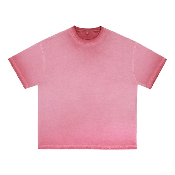 pstuiky camisetas de hombre, Camiseta informal de verano para hombre, de color liso, con cuello redondo camisas casuales para hombre xxxl