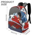 thumbnail image 3 of George Encoge-theme Backpack, Campus style schoolbag Bookbag with Adjustable Shoulder Straps And Large Zip Compartment, Unisex Travel Bags.42x30x15cm, 3 of 6