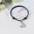 thumbnail image 4 of 1 Pair Wrap Bracelets Stylish Key and Lock Pendants Engraved Bracelets Couple Bracelets, 4 of 5
