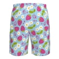 thumbnail image 6 of Kdxio Strawberry And Flowers Pattern Mens Casual Shorts - Drawstring Summer Beach Sports Shorts for Men, 6 of 9