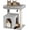 Light Gray, variant on Tree for Large , 20.9 * 15.7in Large Perch Bed for Adult Cats, 22.8in Tower with , Condo with 2-Door for Indoor Cats, Dark Gray