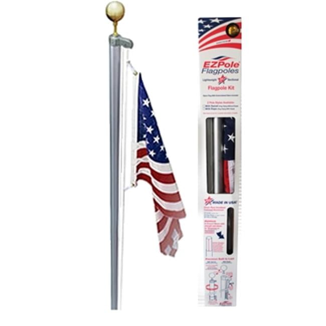 EZPole EZC21 21 ft. Classic Sectional Flagpole Kit with Rope