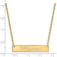 thumbnail image 2 of Ss/Gold Plated Gp Miami University Bar Necklace Made In United States gp034mu-18, 2 of 5